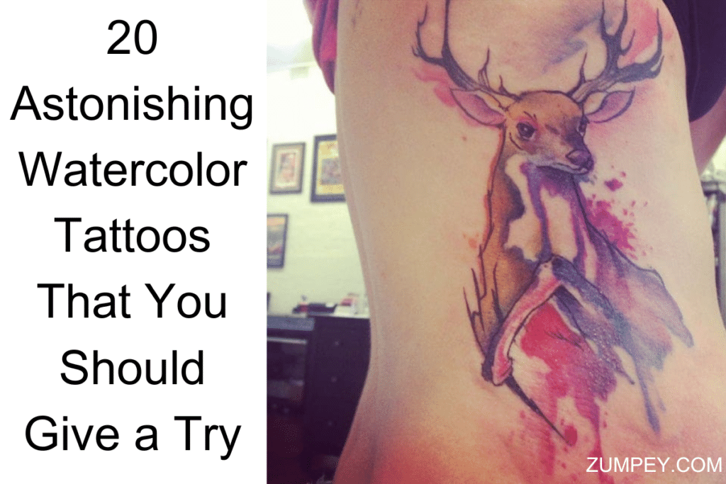 20 Astonishing Watercolor Tattoos That You Should Give a Try