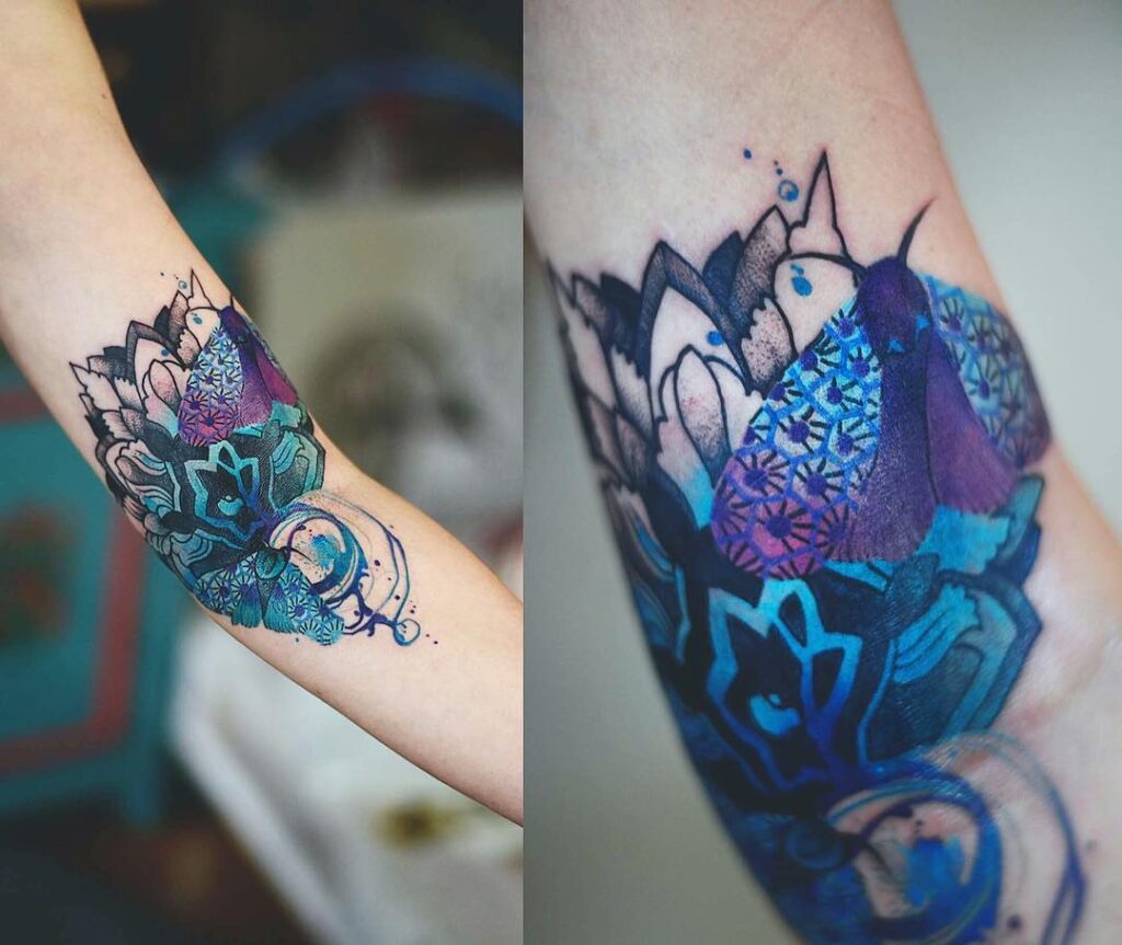 Polish Artist Creates Elegant Animal Tattoos Finished in Vibrant Colours