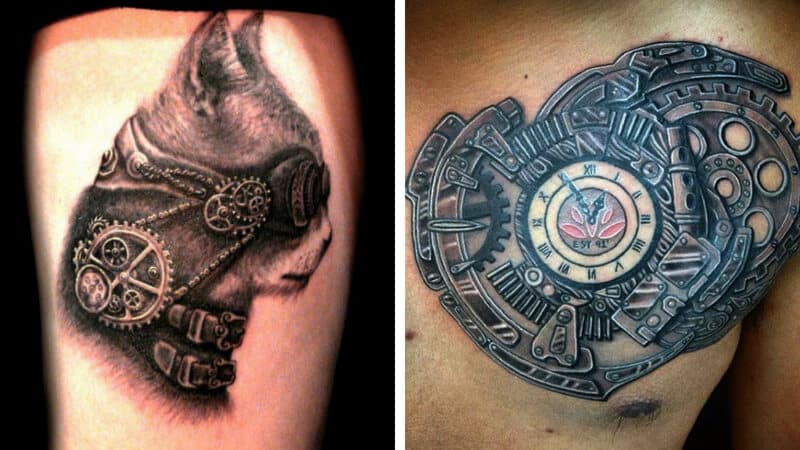 41 Steampunk Tattoo Designs Every Machinery Fan Would Love